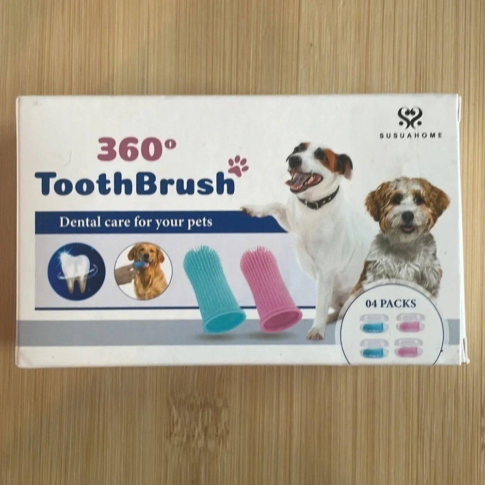 Brand New Dog Bundle of Teeth Cleaning Chew Toy, Toothbrushes, Nose & Paw Balm